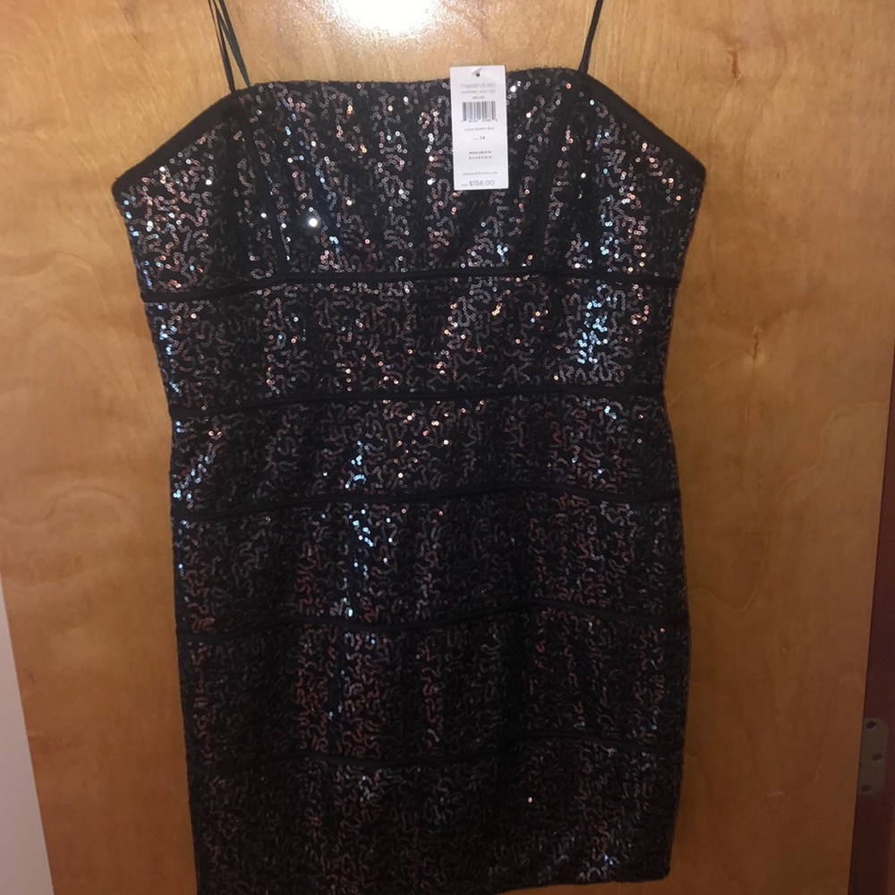 NWT Max and Cleo “Melissa” dress. Tube top sequins